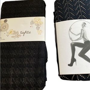 2 new sets of tights  both blk